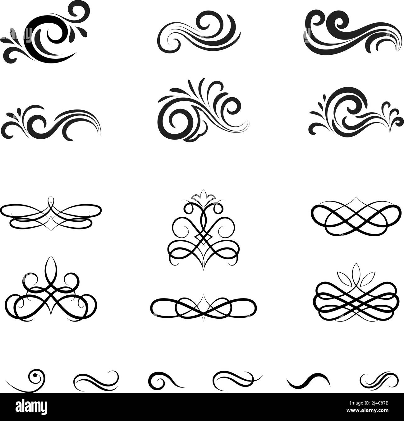 Beautiful Vintage Vector Decorative Elements and Ornaments for Graphic  Designing such as in Web Pages and Greeting Cards Stock Vector Image & Art  - Alamy
