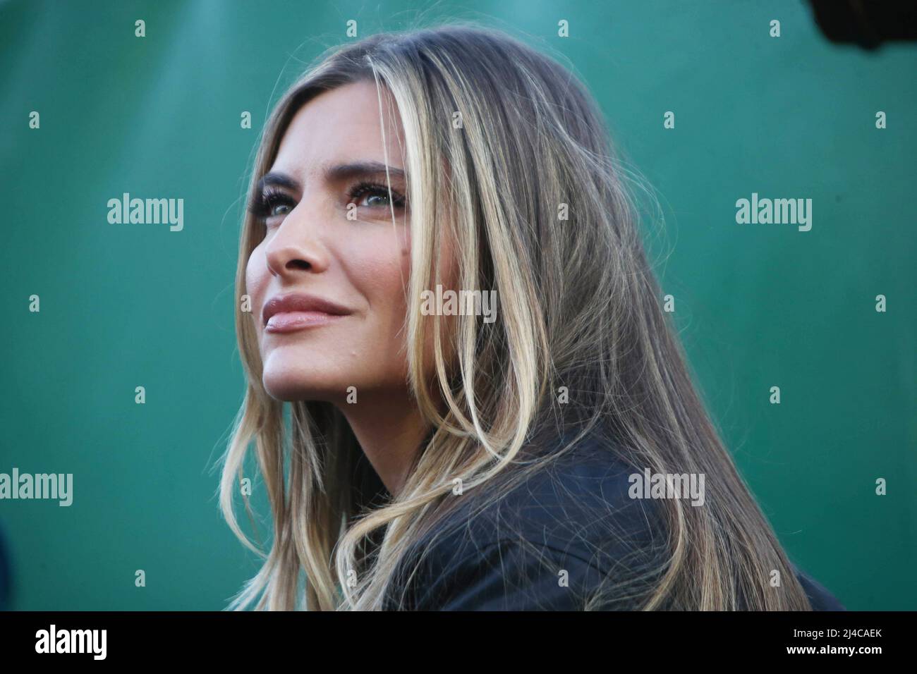 April 13, 2022, Roquebrune-Cap-Martin, France: Sophia Thomalla, girlfriend  of Alexander Zverev of Germany during the Rolex Monte-Carlo Masters 2022,  ATP Masters 1000 tennis tournament on April 13, 2022 at Monte-Carlo Country  Club