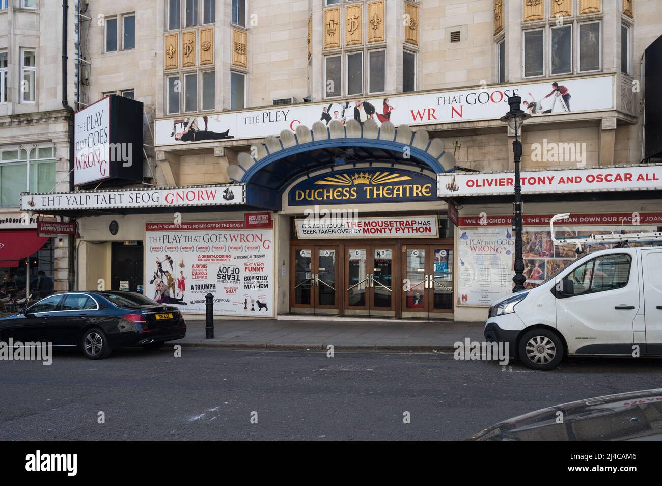 Exterior of the Duchess Theatre. Catherine Street, England, UK Stock