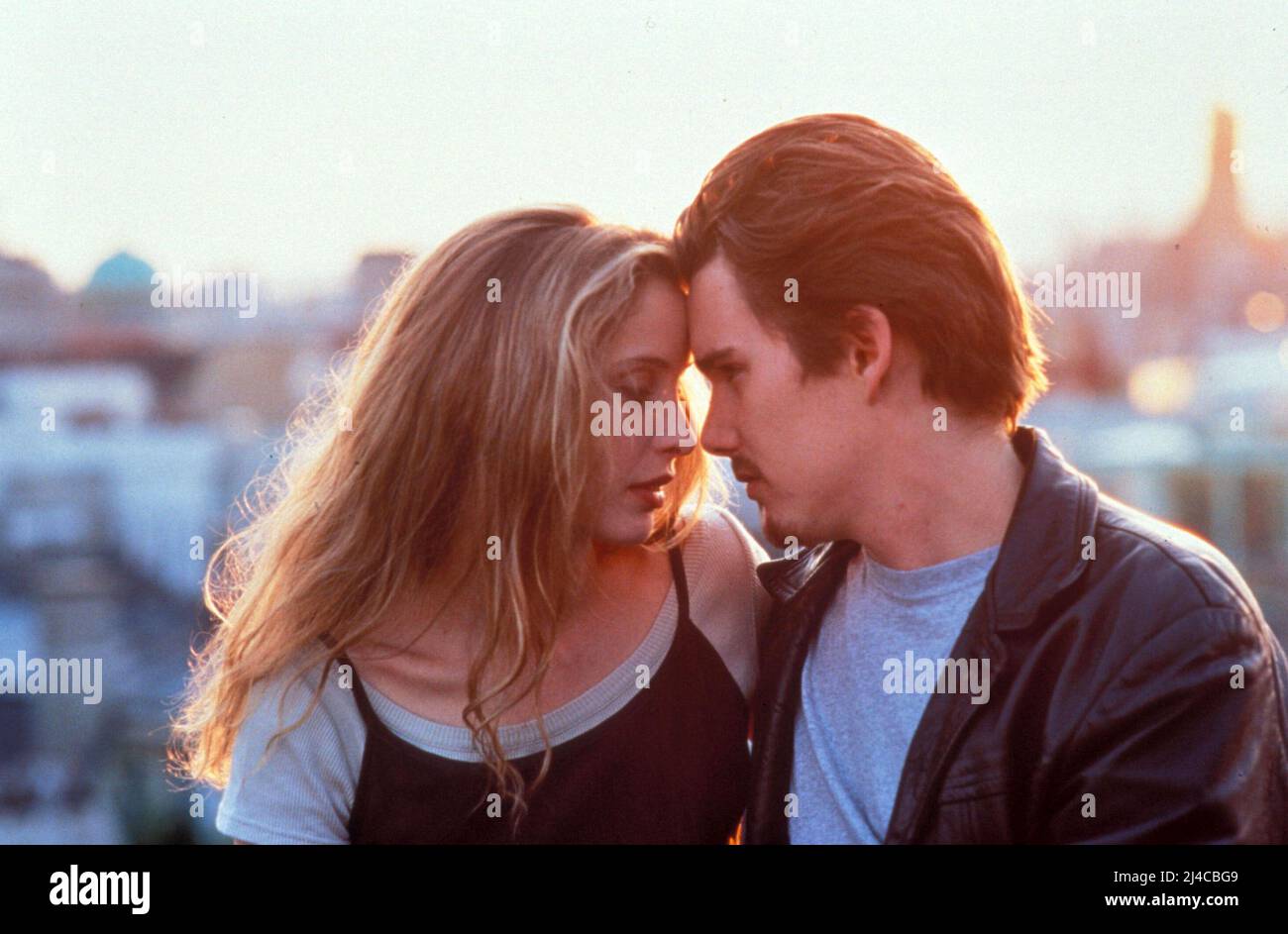 ETHAN HAWKE and JULIE DELPY in BEFORE SUNRISE (1995), directed by