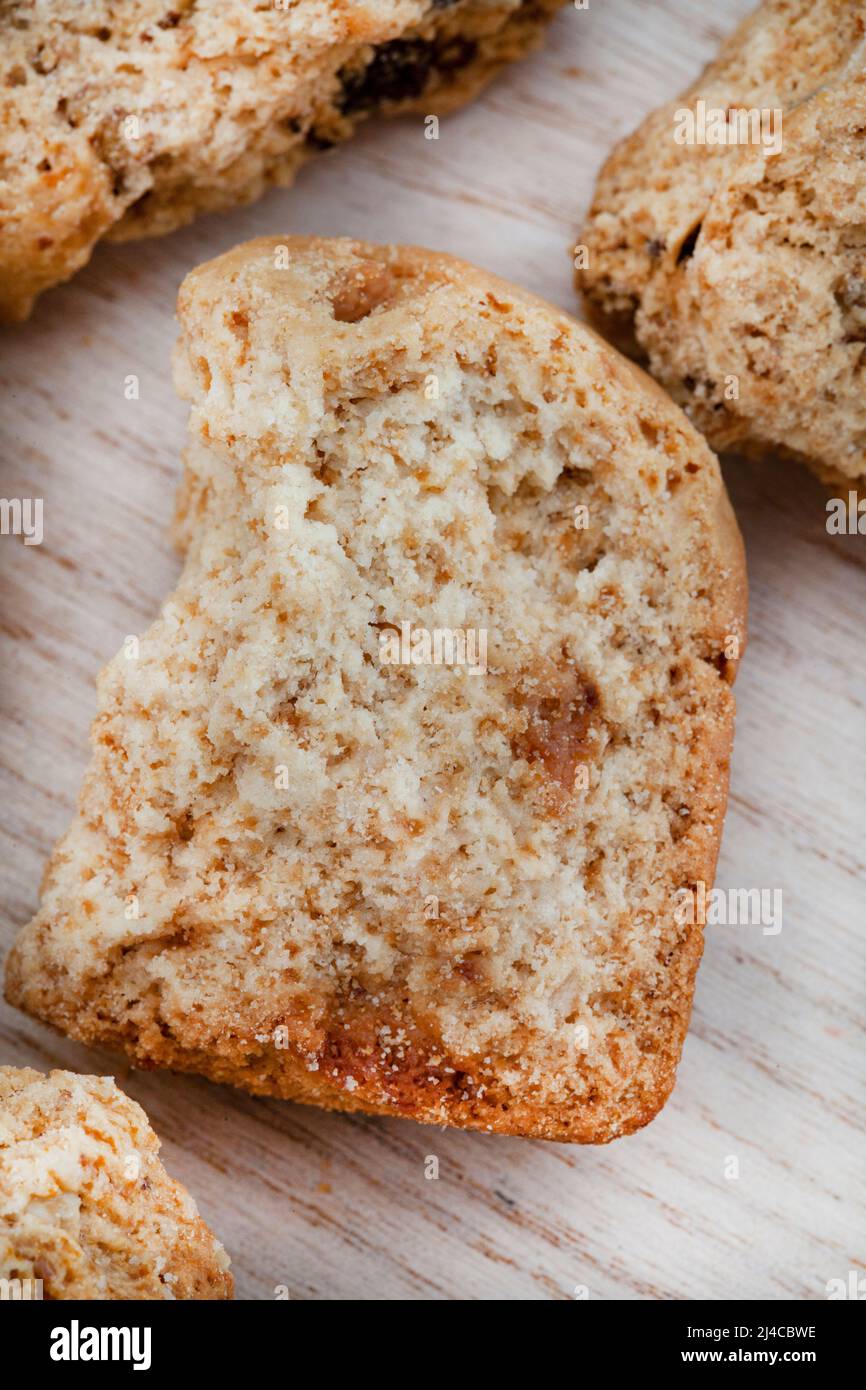 Traditional rusks, a local South African favorite on rustic background ...