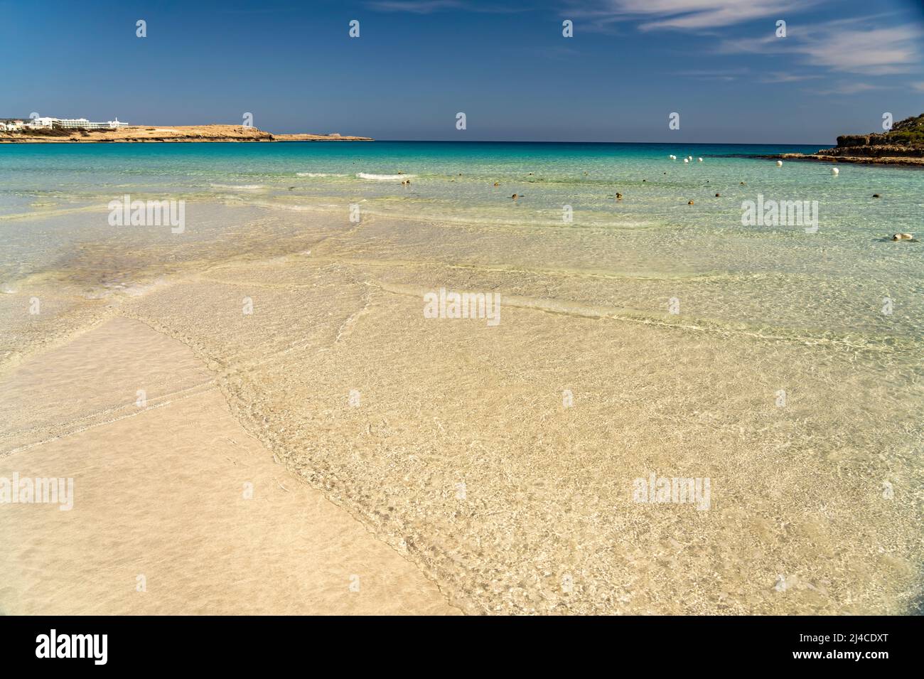 Der Strand Nissi Beach bei Agia Napa, Zypern, Europa | Nissi Beach in ...