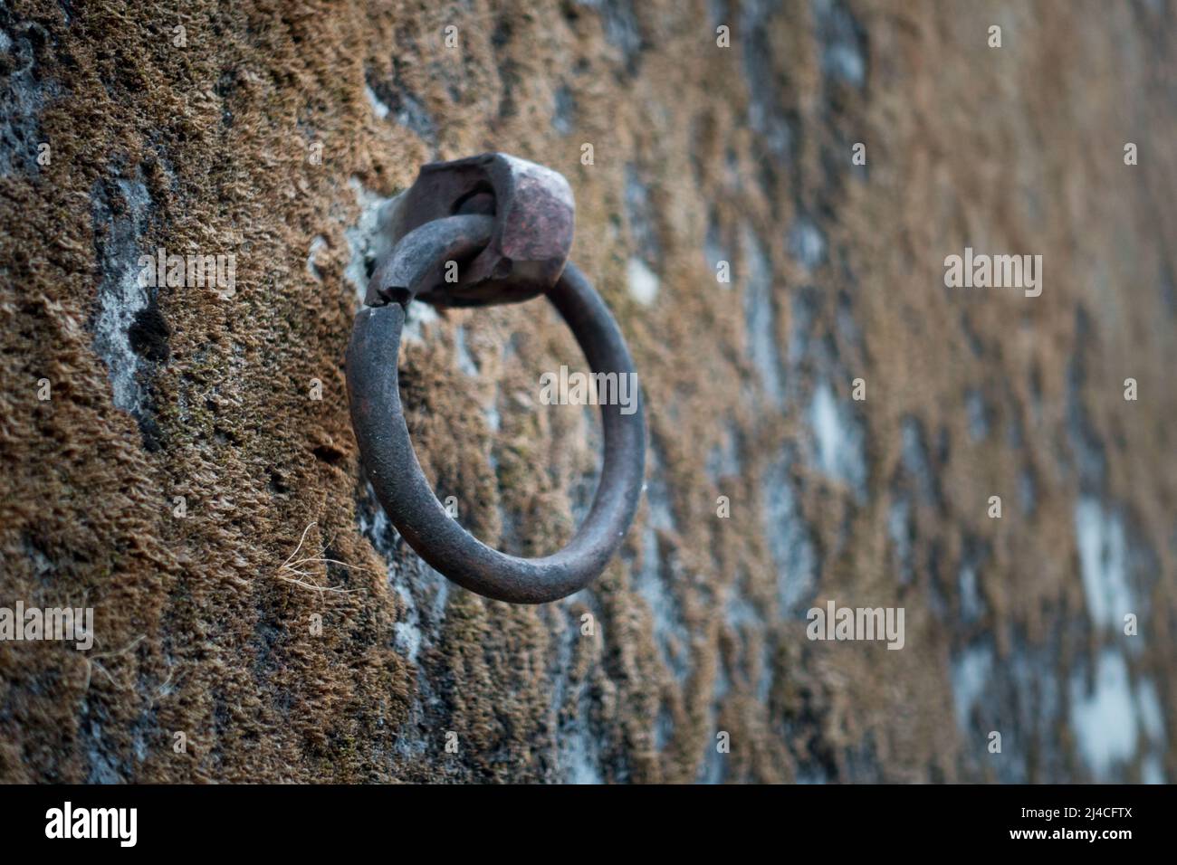 Concrete wall with iron ring hires stock photography and images Alamy