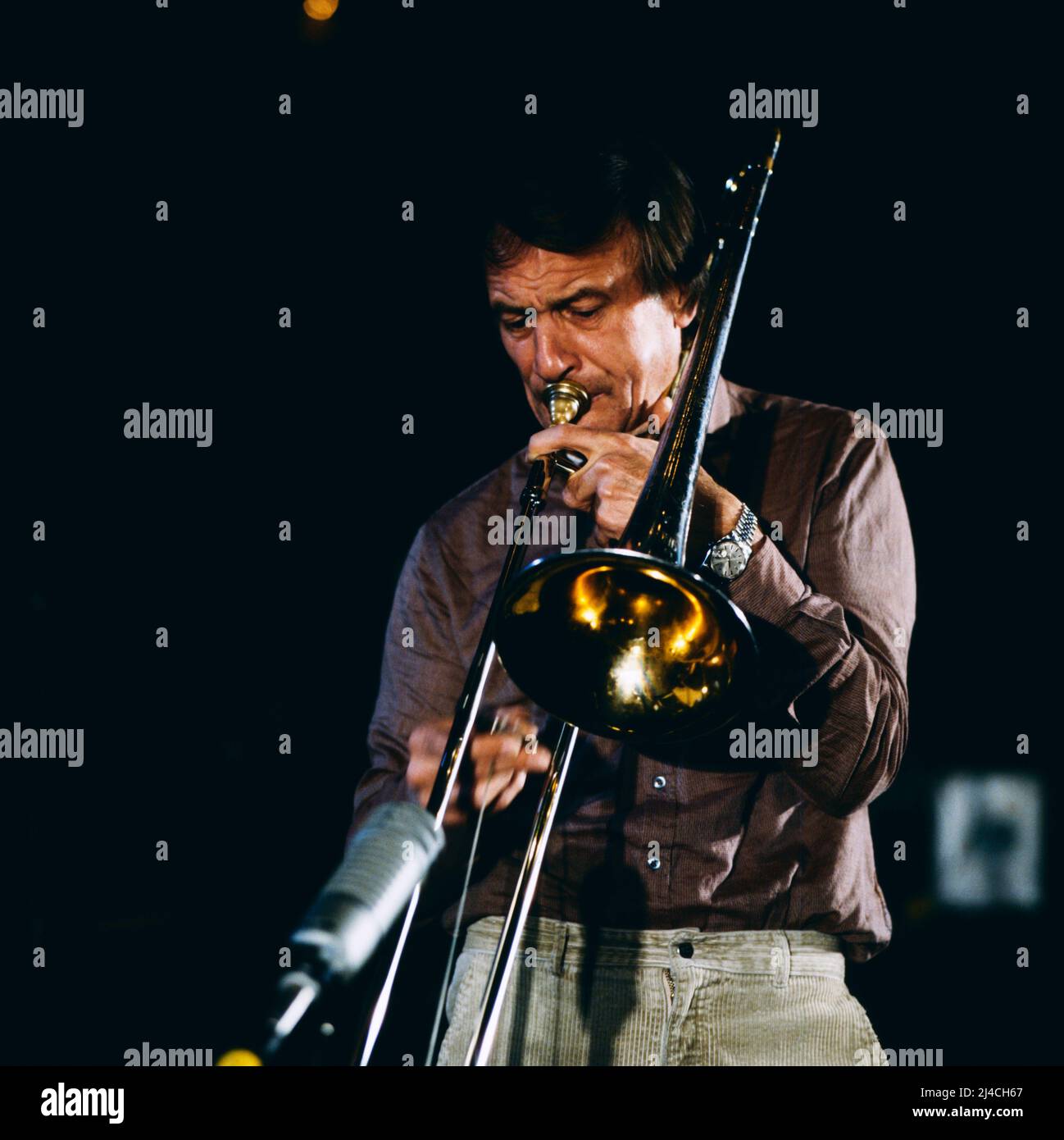 Albert Mangelsdorff, deutscher Jazzmusiker, Posaunist, berühmt für