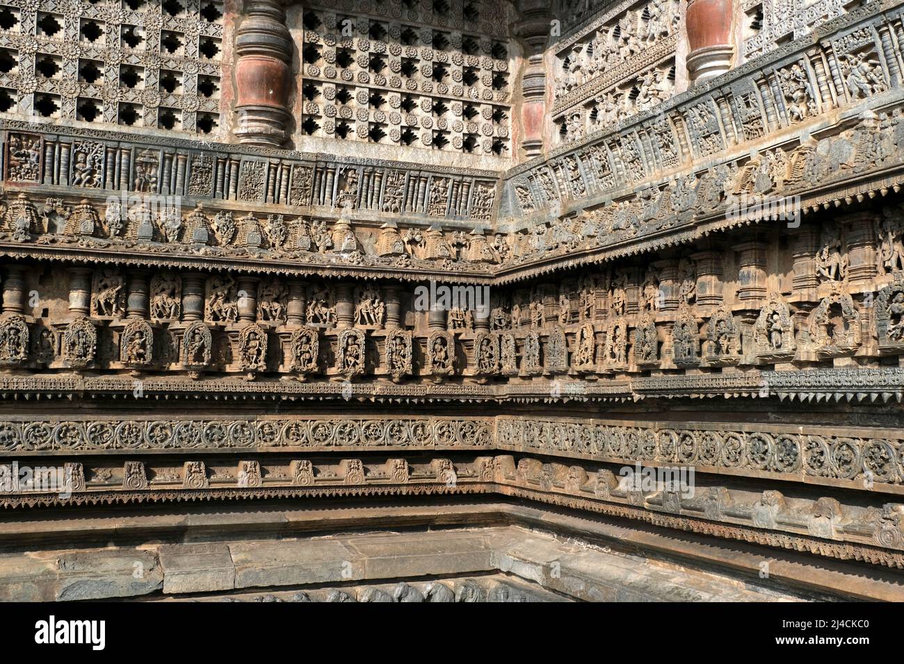 Belur, Karnataka, India - Dec 19 2021, Belur and Halebidu temple ...