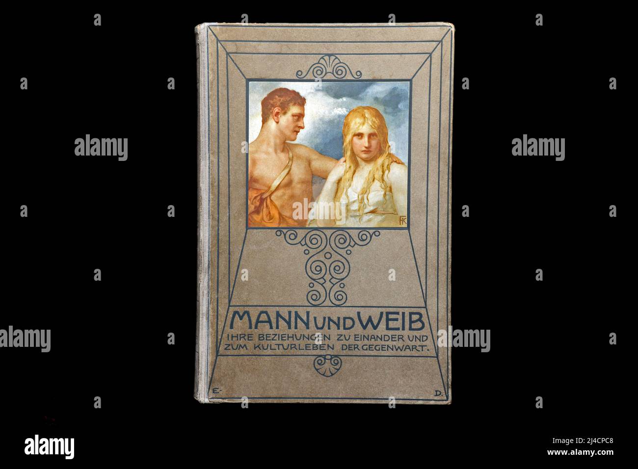 Front cover of the book Mann und Frau, Ihre Beziehung zu einander und zum Kulturleben der Gegenwart, Stuttgart, Berlin, Leipzig, Union Deutsche Stock Photo