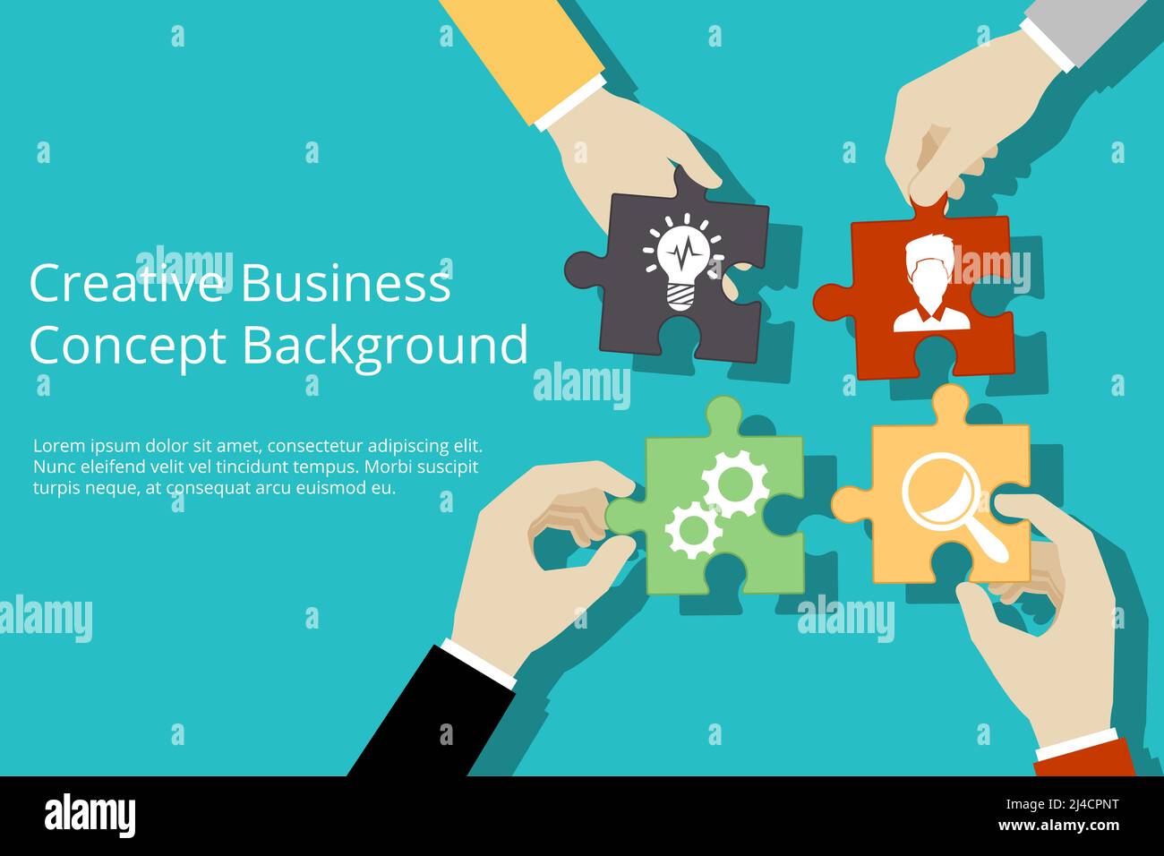 Creative business concept background. Solution and success, strategy ...
