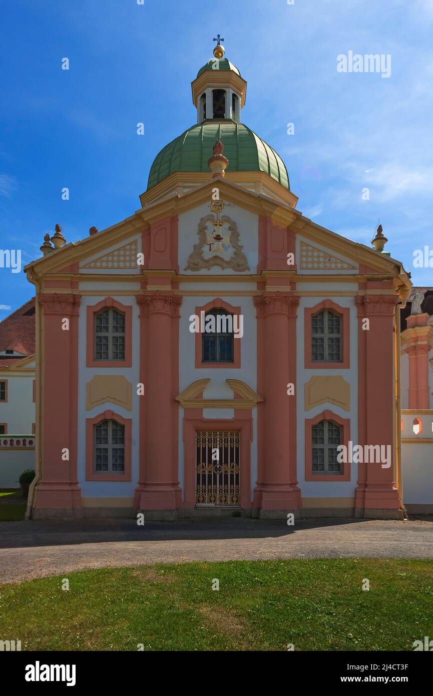 Cistercian abbey Klosterstift St. Marienthal an der Neisse, gergr. 1234, oldest woman's monastery of the order in Germany, Oberlausitz, Saxony Stock Photo