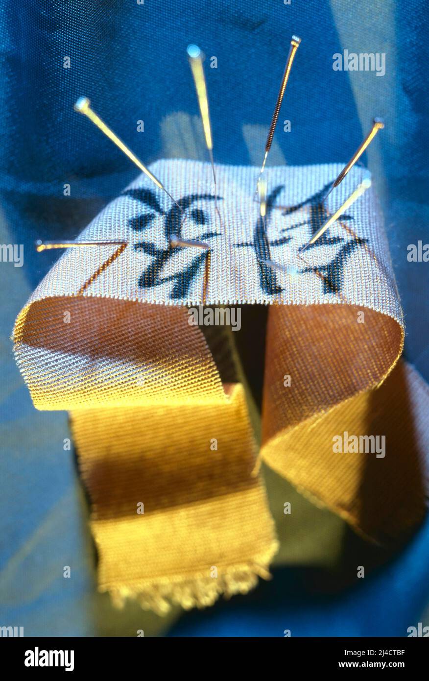Scan, acupuncture needles with Chinese character Stock Photo Alamy