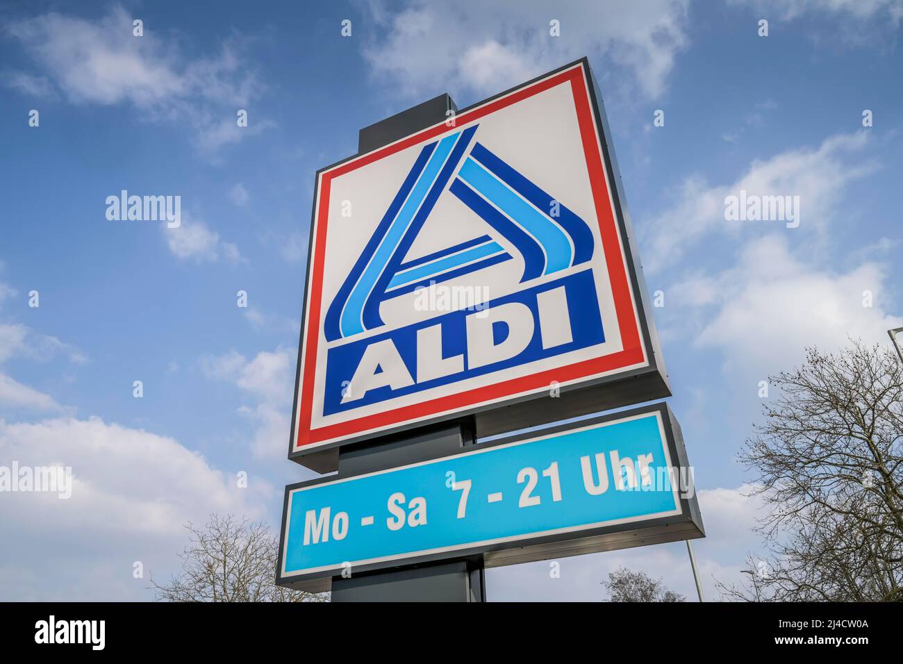 Aldi Nord, Logo, Spandau, Berlin, Germany Stock Photo Alamy