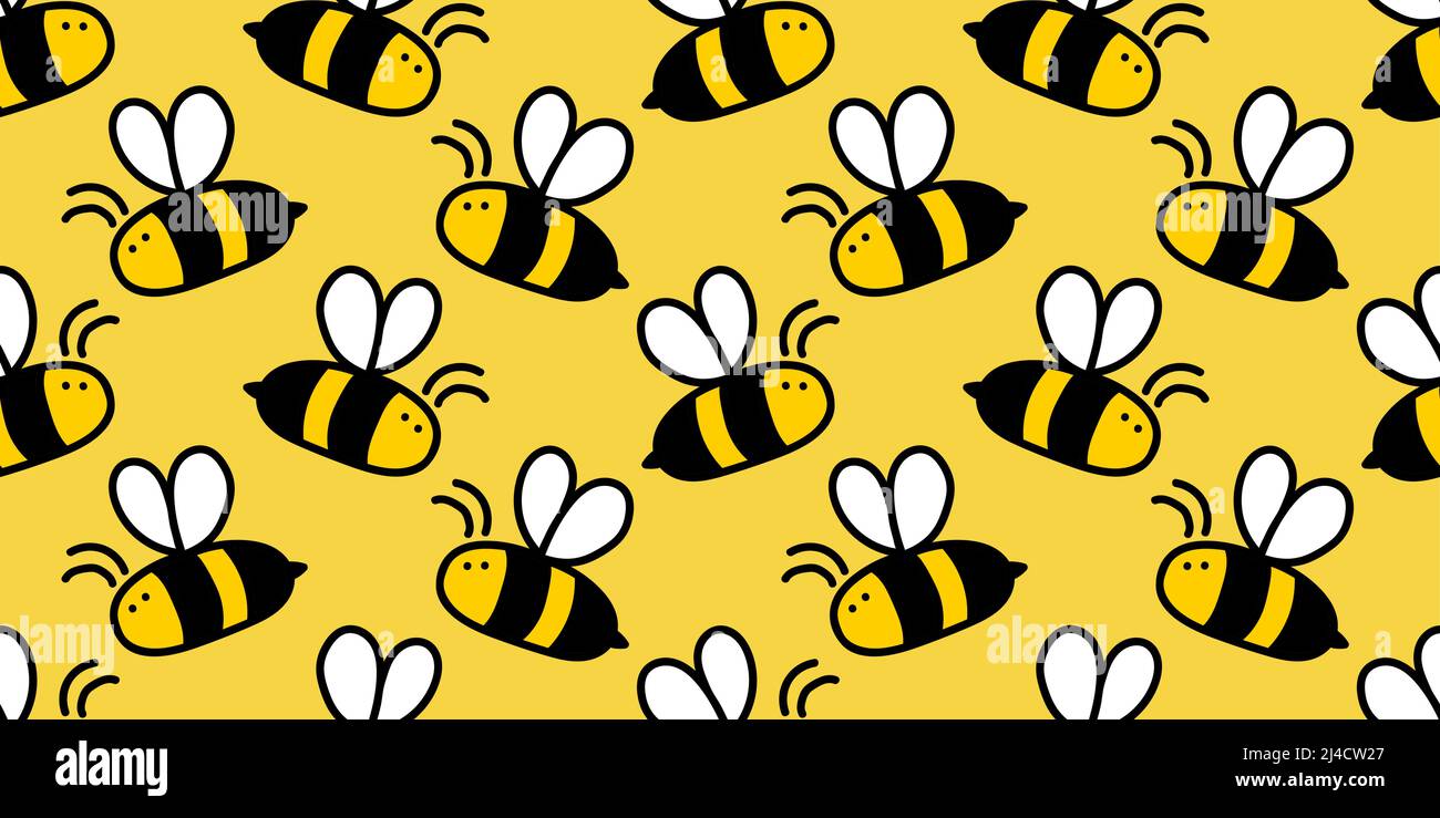 Set of cute honey bees. Vector illustration on... - Stock Illustration  [50168497] - PIXTA