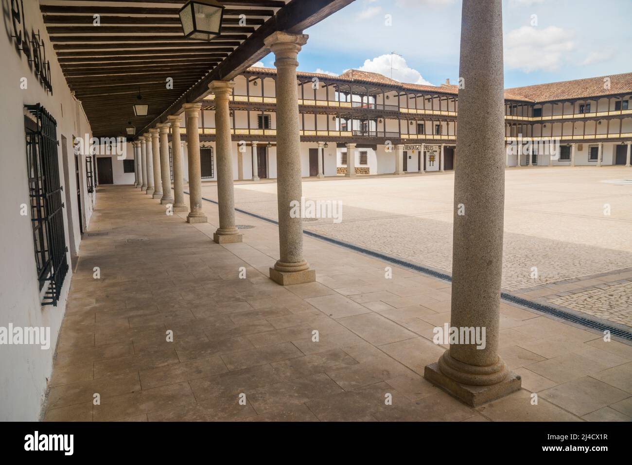 Plaza Mayor, Tembleque, Toledo province, Castilla La Mancha, Spain