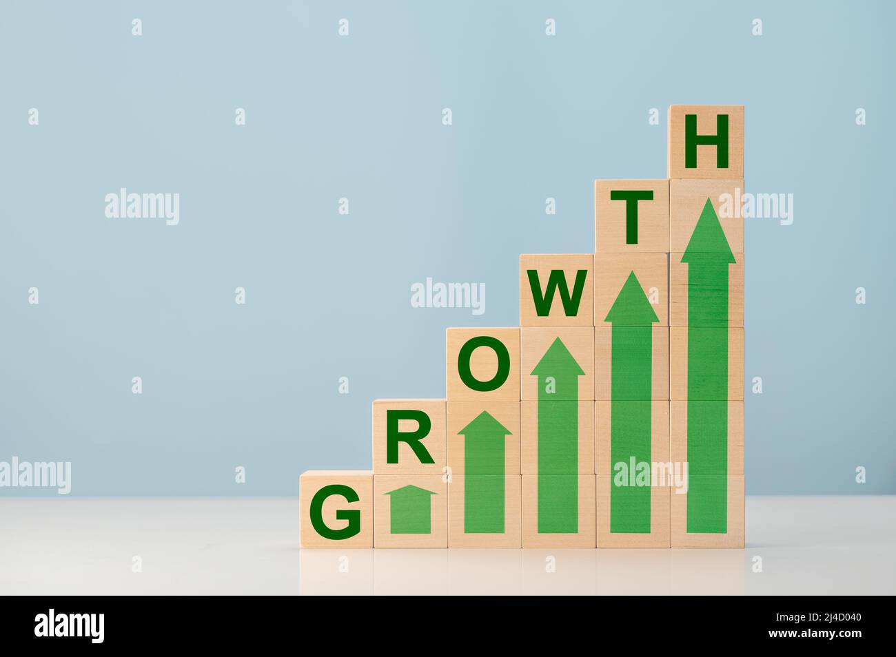 Growth business. Target of investment and business growth concept