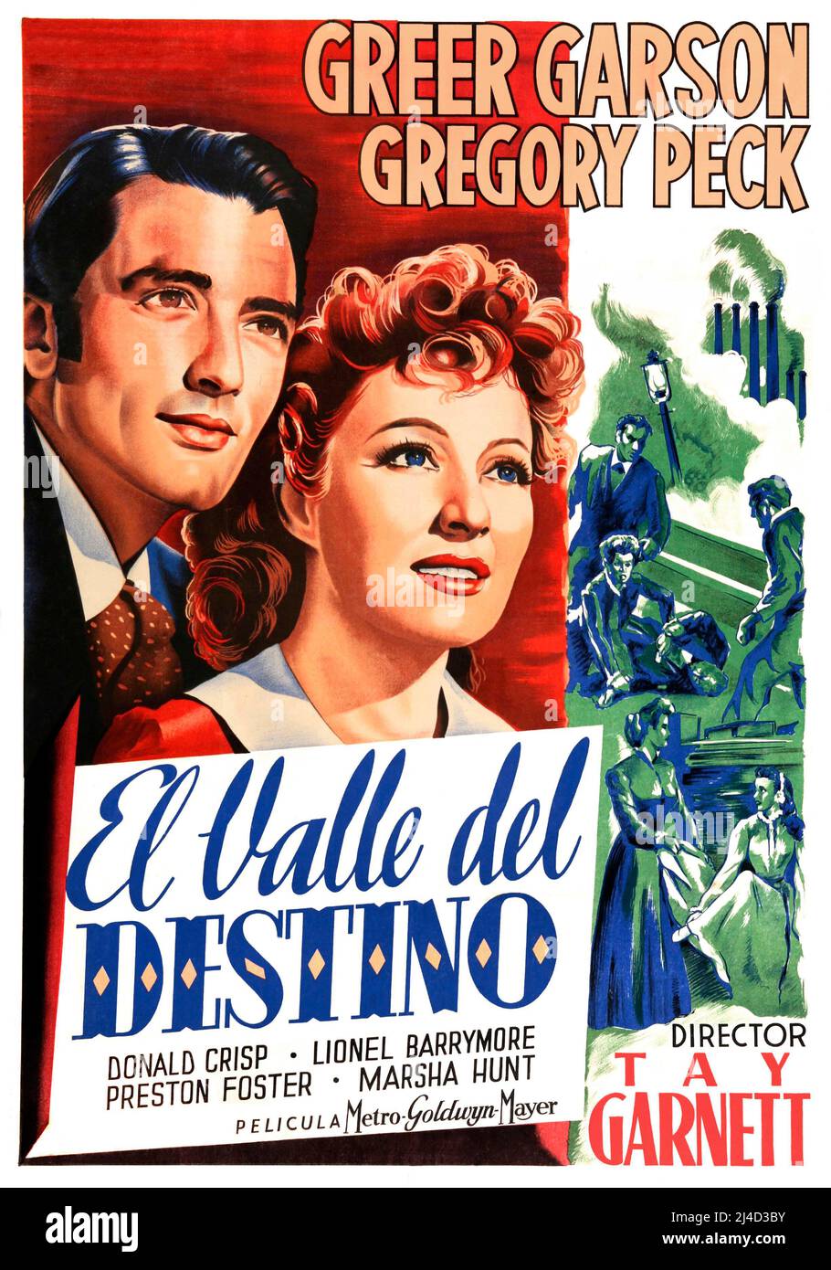 GREER GARSON and GREGORY PECK in THE VALLEY OF DECISION (1945), directed by  TAY GARNETT. Credit: METRO-GOLDWYN-MAYER / Album Stock Photo - Alamy