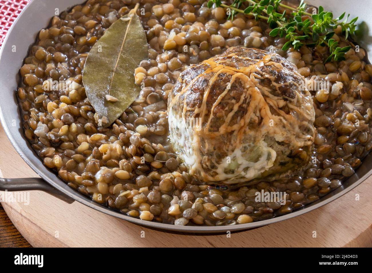 close up of cooked curd and lentil Stock Photo - Alamy