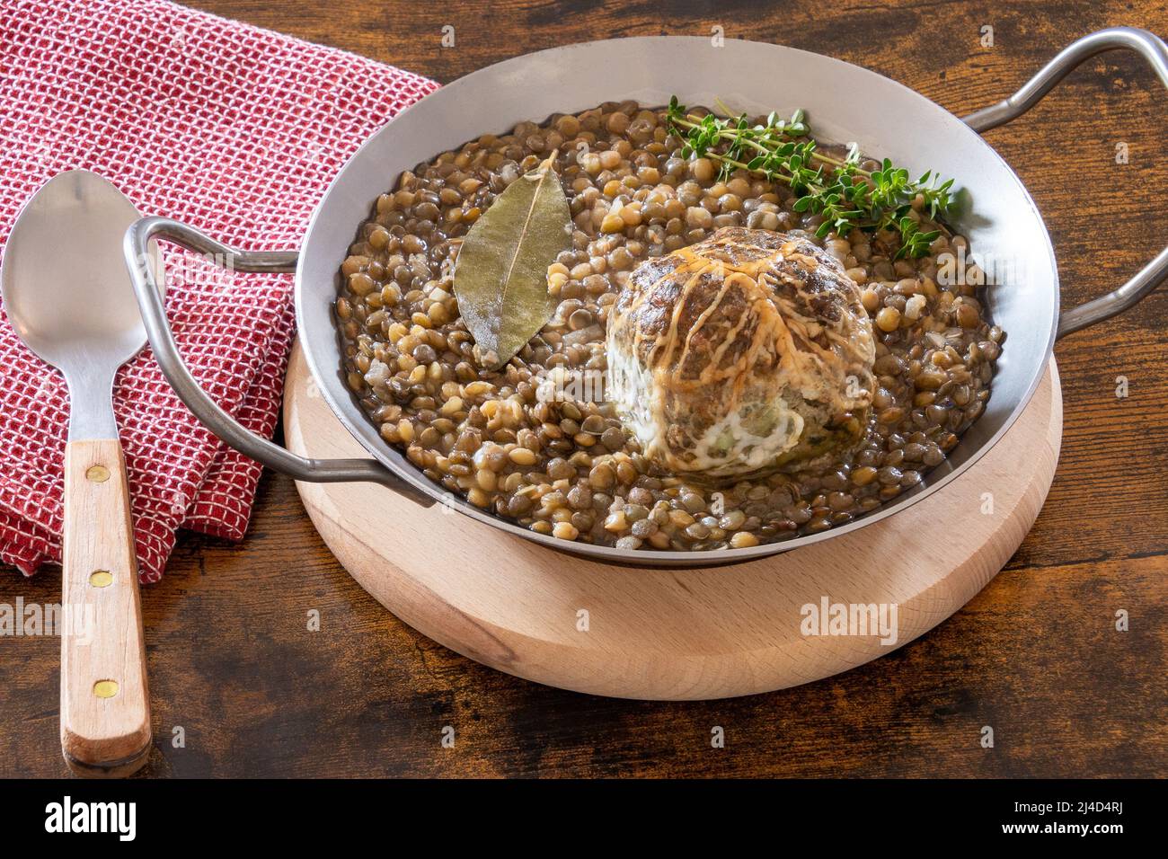 close up of cooked curd and lentil Stock Photo - Alamy