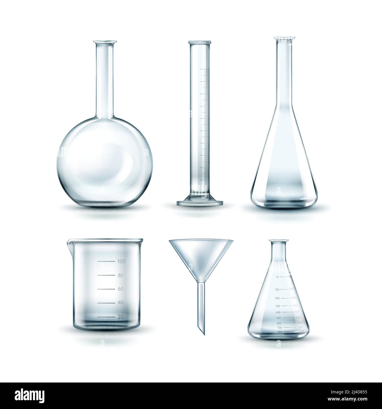 Volumetric flask funnel Stock Vector Images Alamy