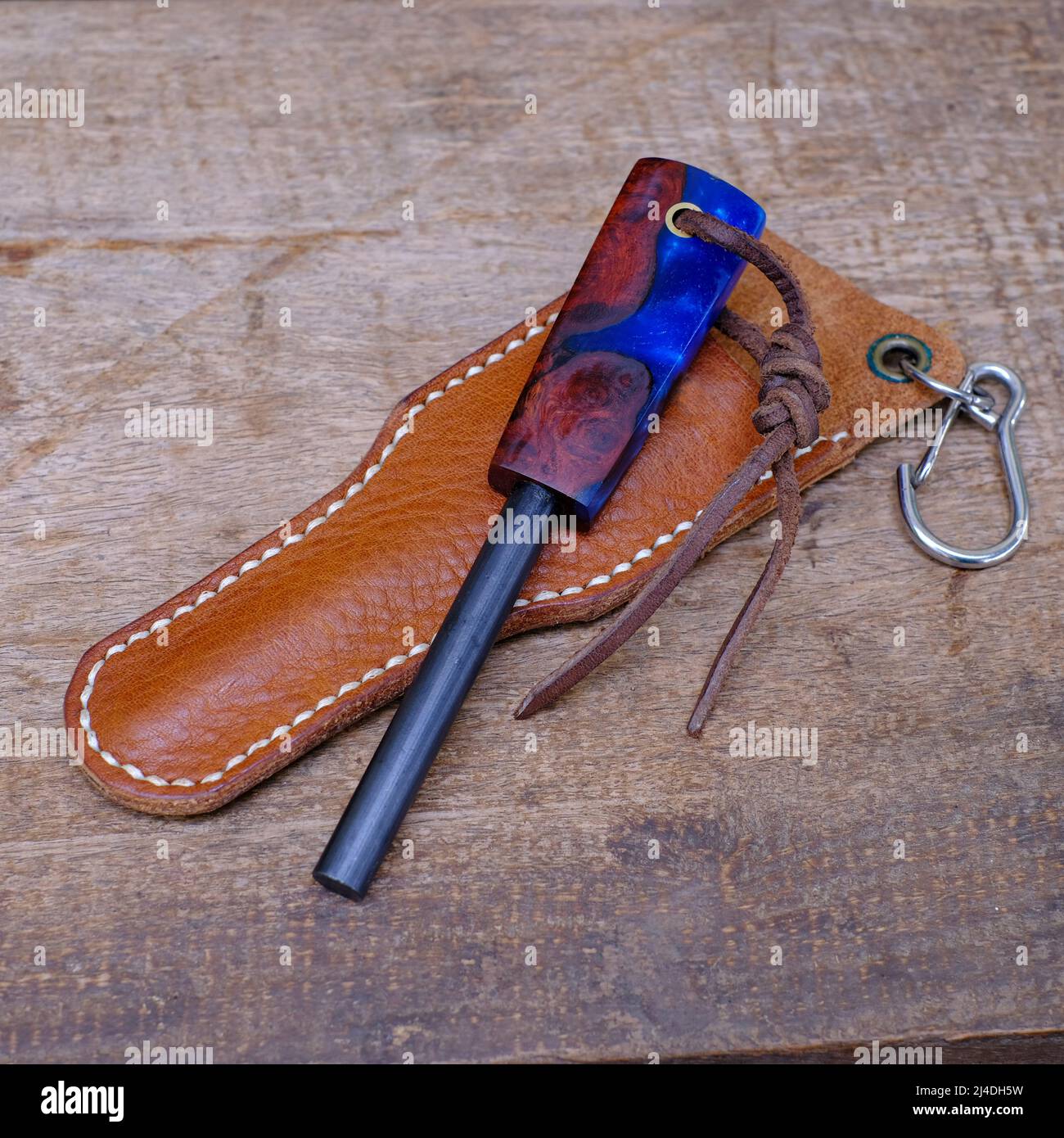 Fire Steel Magnesium Flint Starter Firesteel for Outdoor Stock Photo