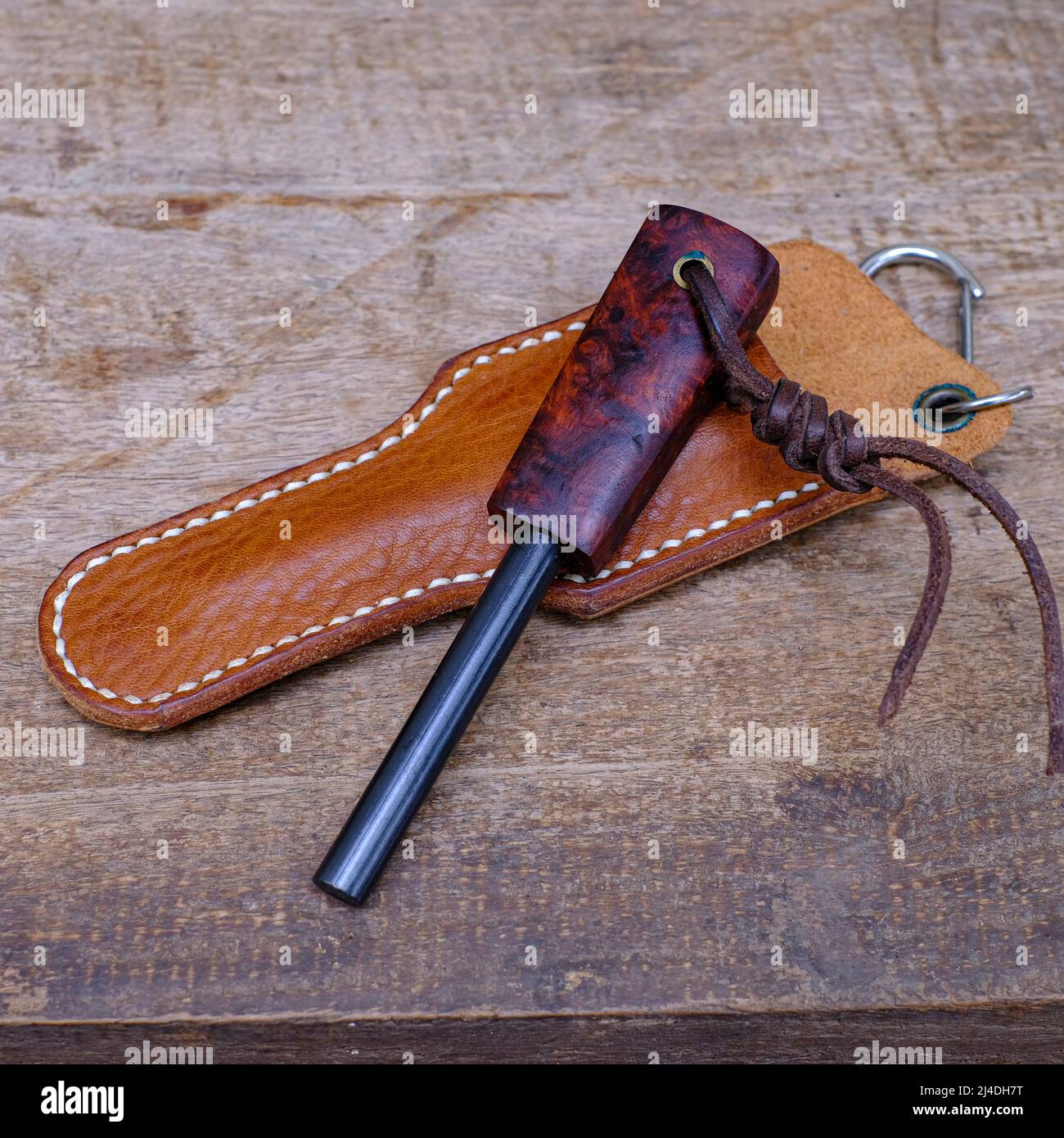 Fire Steel Magnesium Flint Starter Firesteel for Outdoor Stock Photo