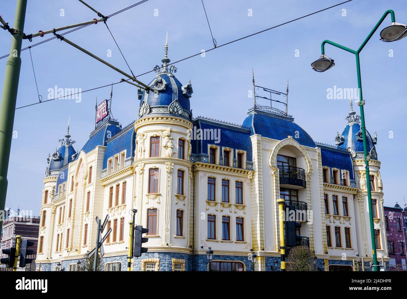 Hotel in Plopsaland amusement park, De Panne - La Panne, Belgium Stock  Photo - Alamy