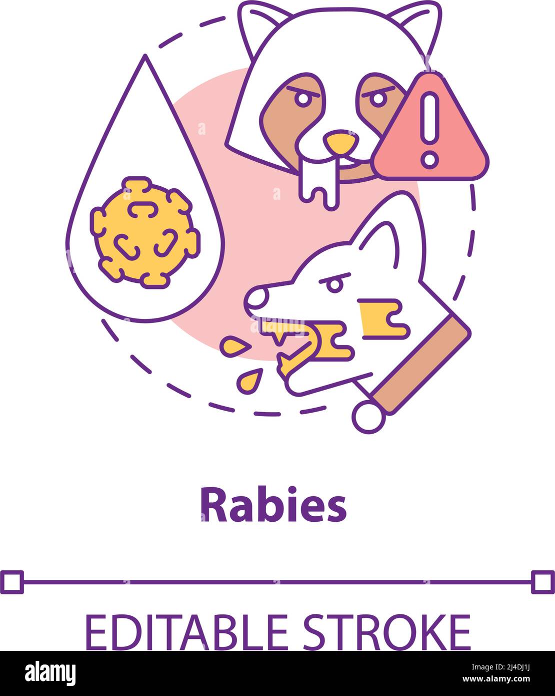 Rabies concept icon Stock Vector Image & Art Alamy