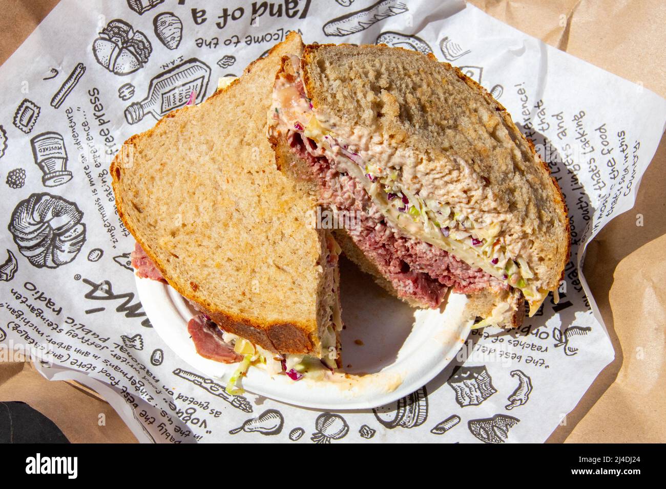 13 Sherman's Sure Choice, corned beef and swiss on rye, Zingerman's