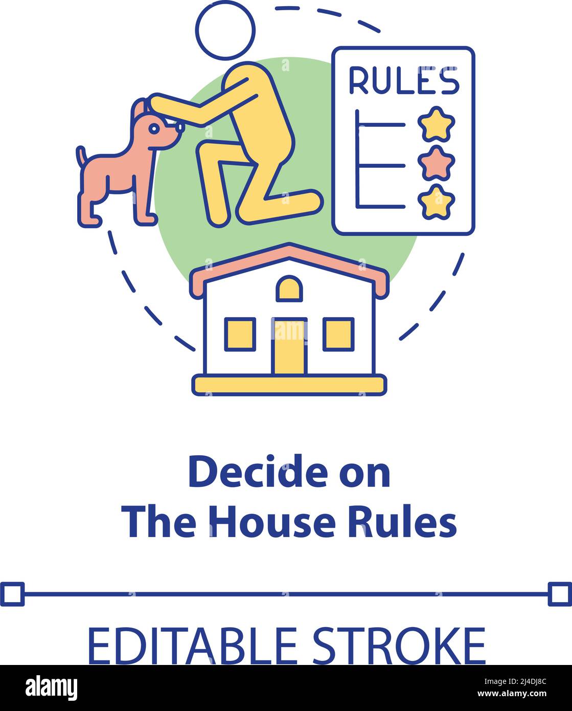 Decide on house rules concept icon Stock Vector Image & Art Alamy