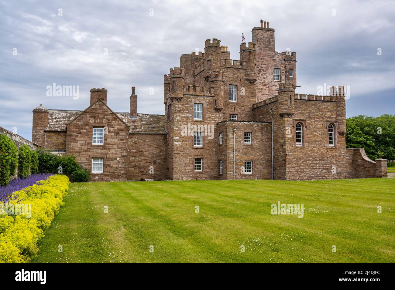 Exterior view of the Castle of Mey in Caithness on the north coast of Scotland, UK Stock Photo