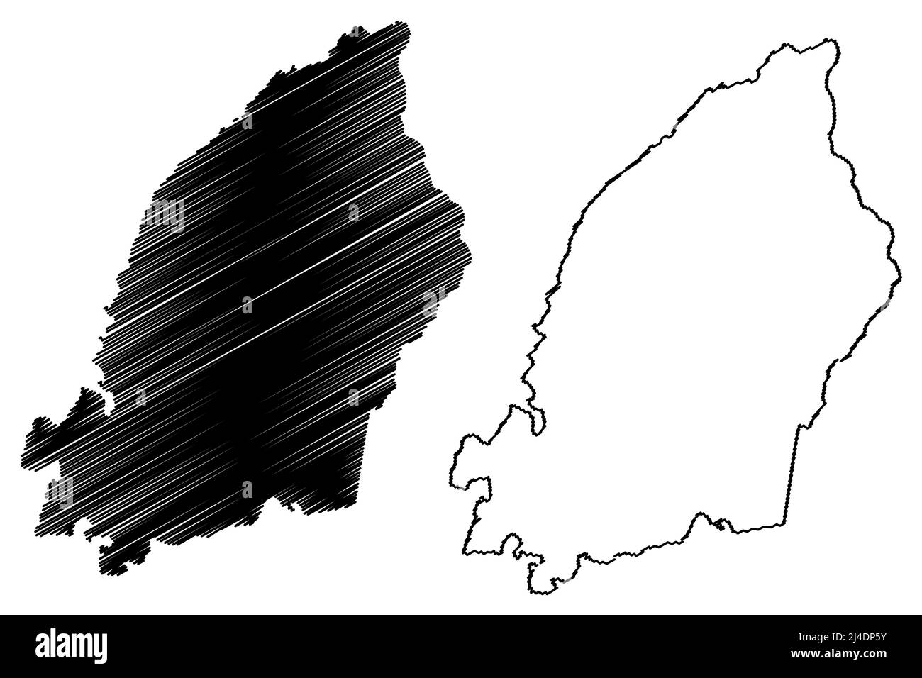 Stortervolandet island (Republic of Finland) map vector illustration, scribble sketch Stortervolandet map Stock Vector