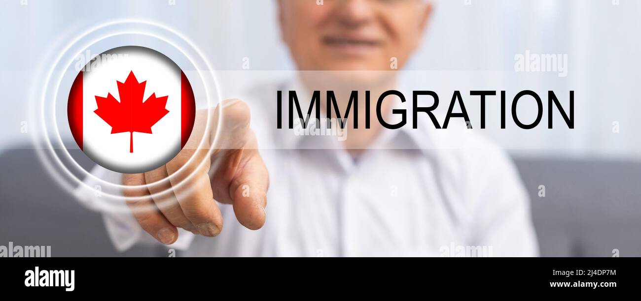 Canadian man holding canadian flag hi-res stock photography and images ...