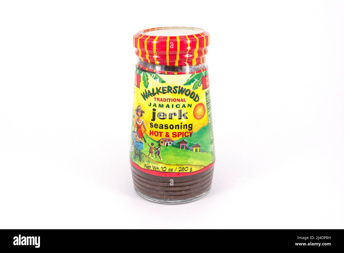 Walkerswood traditional Jamaican jerk seasoning, Montego Bay, St James Parish, Jamaica, Greater Antilles, Caribbean Stock Photo