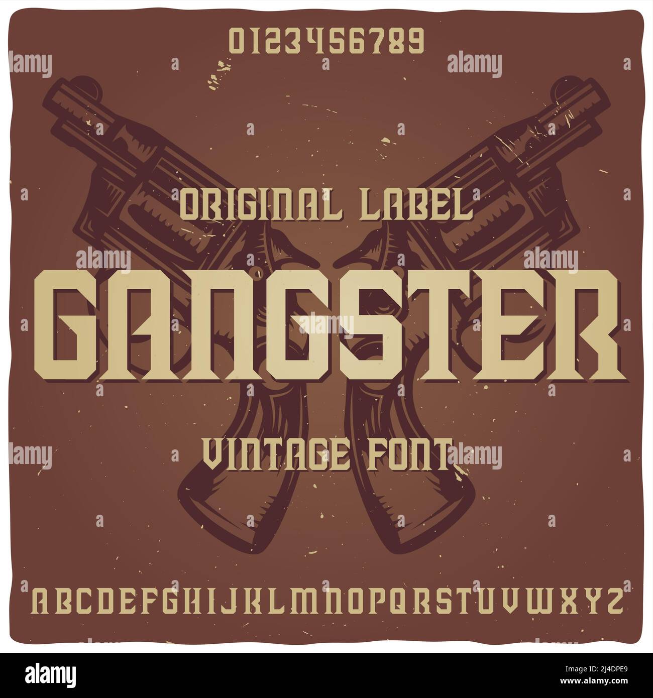Original gangster Stock Vector Images - Alamy