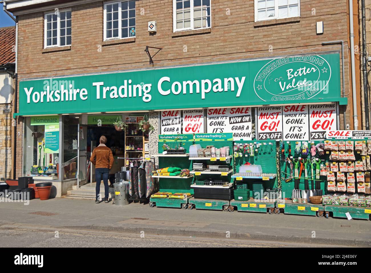 Pickering branch of Yorkshire Trading Company Stock Photo Alamy