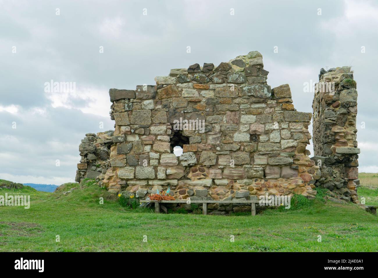 Osborne's Fort, Holy Island Stock Photo Alamy