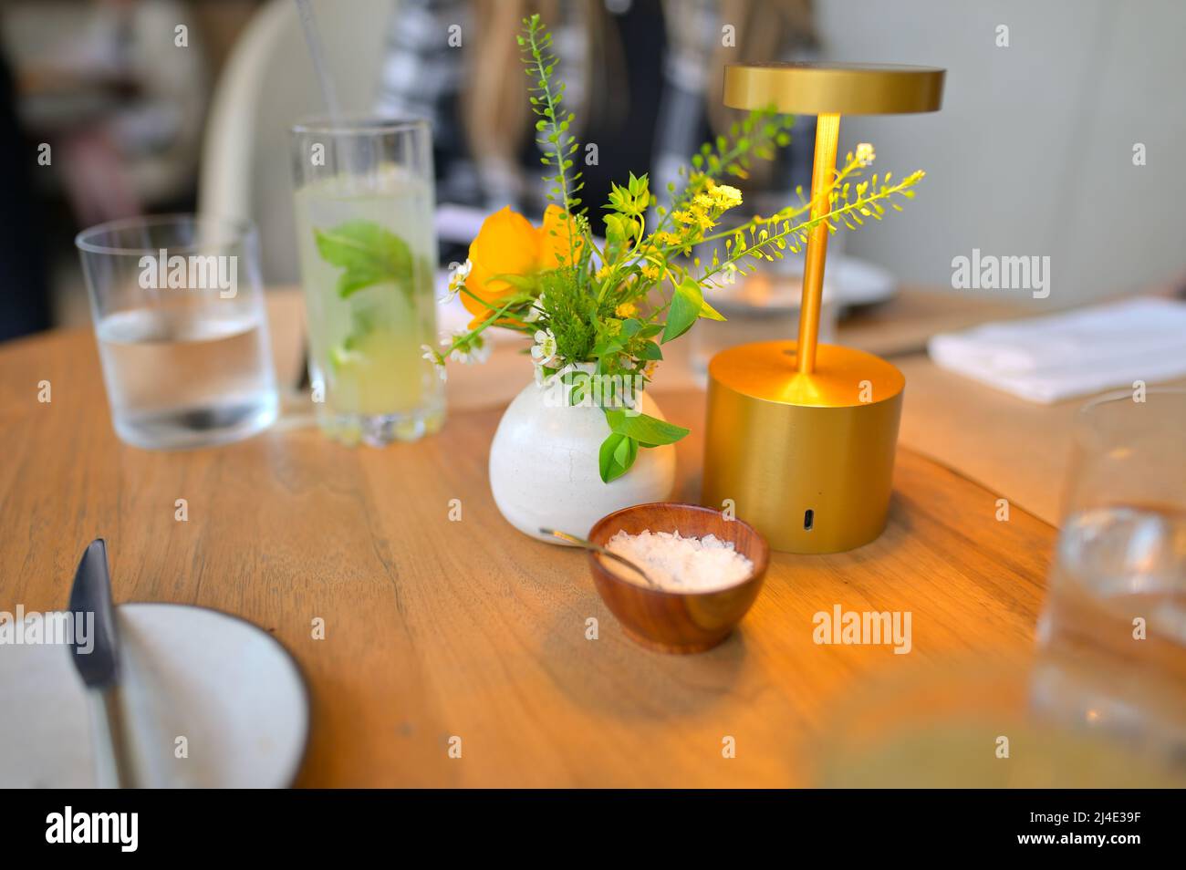 The fancy Nougatine by Jean-Georges restaurant, Manhattan NYC Stock Photo