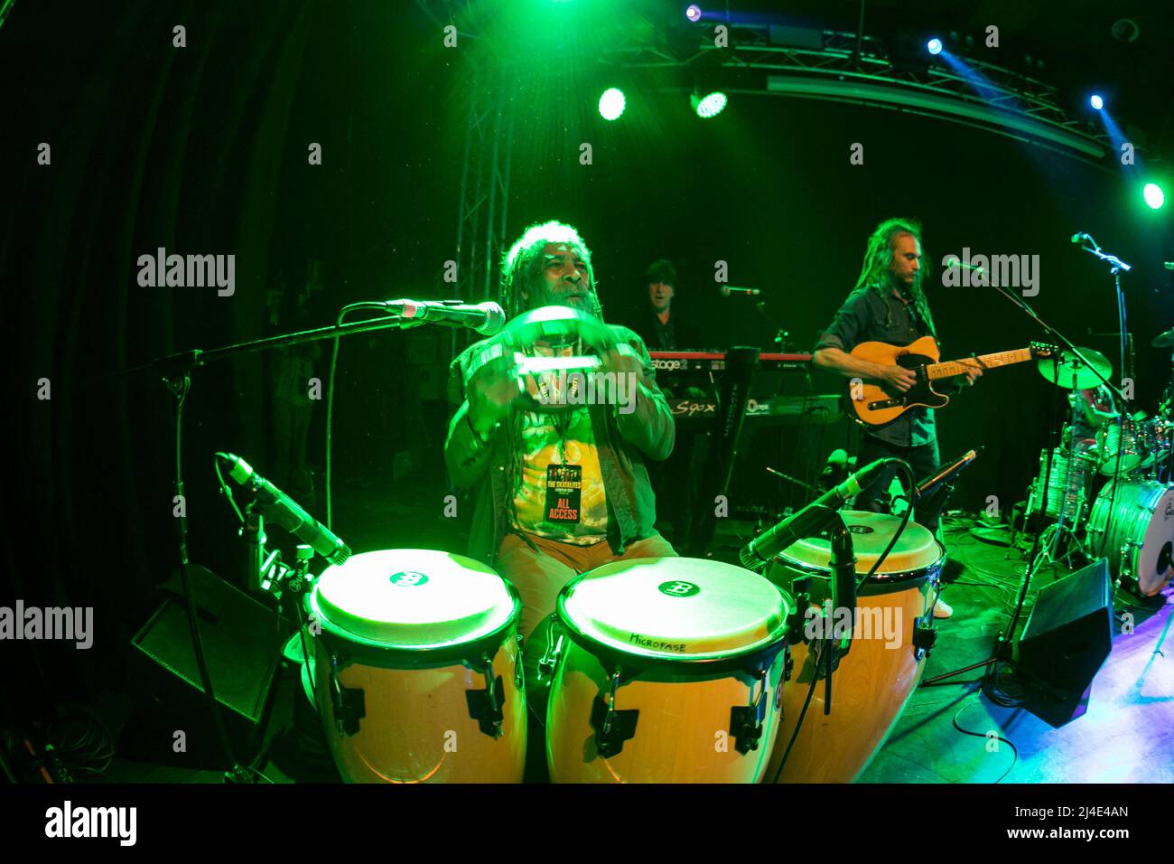 the legendary ska band from Jamaica The sklatalites perform live in Turin Stock Photo