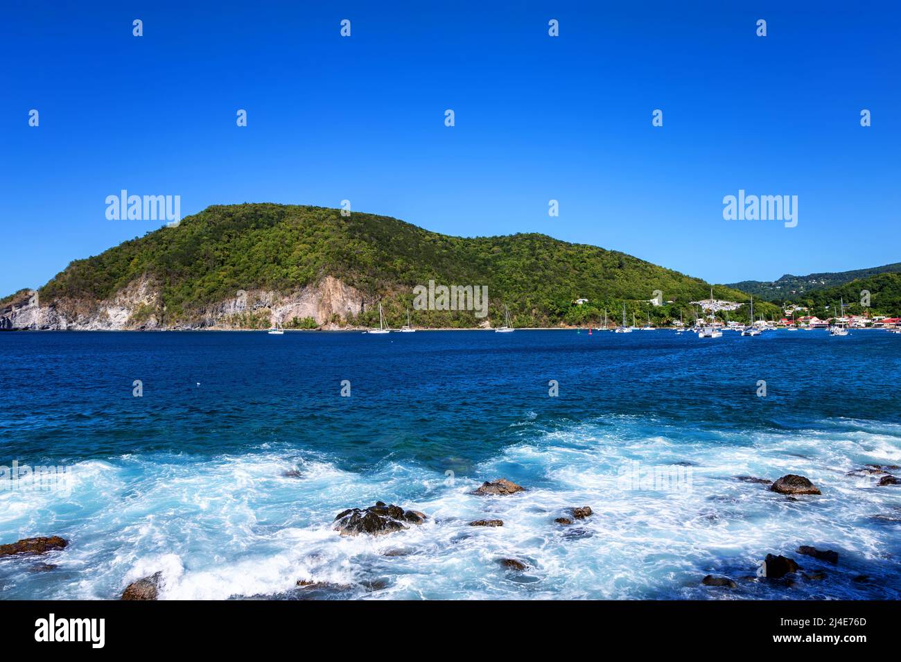 Bay of Deshaies, BasseTerre, Guadeloupe, Lesser Antilles, Caribbean Stock Photo Alamy