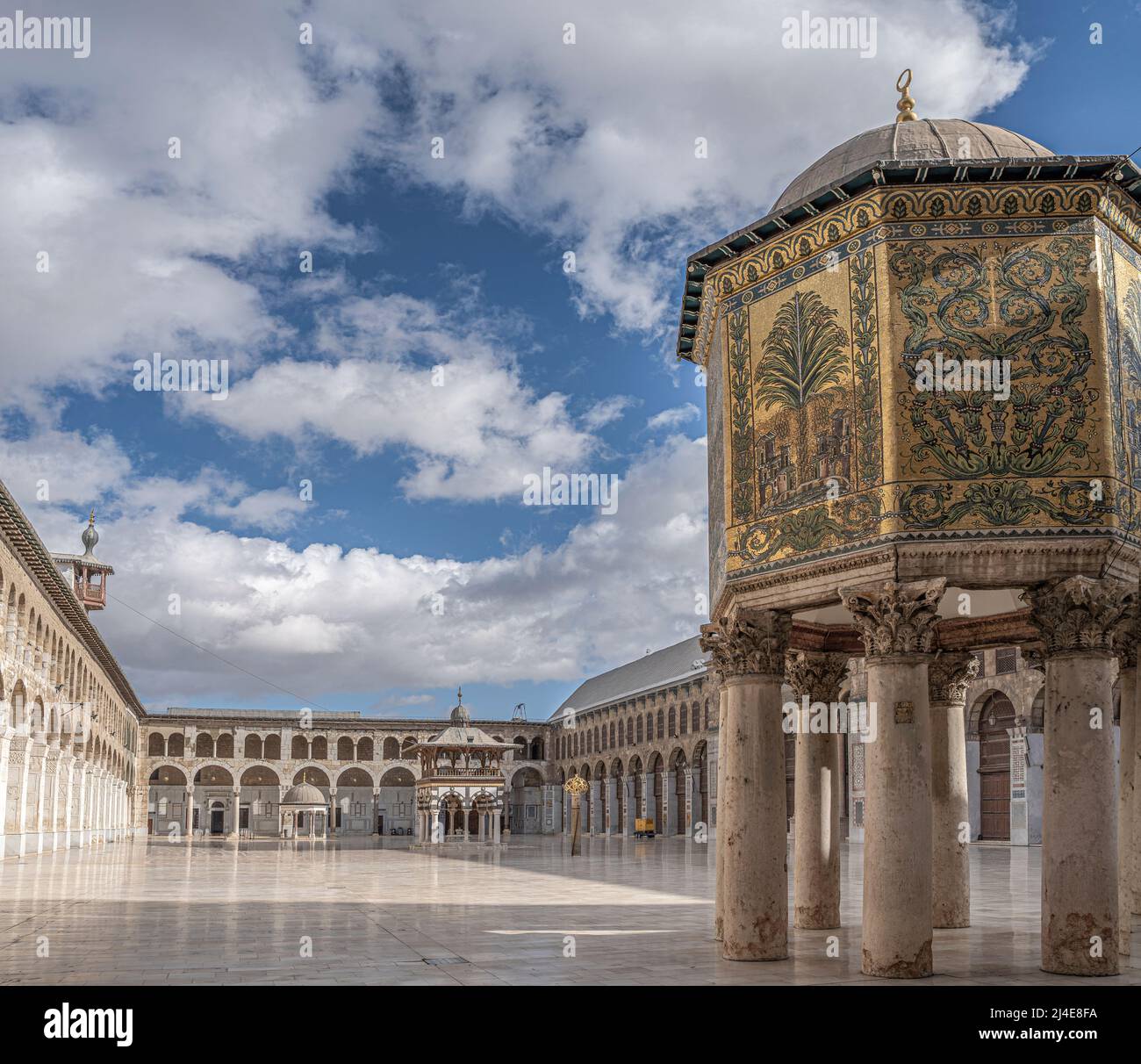 The Umayyad Mosque of Damascus, Syria Stock Photo