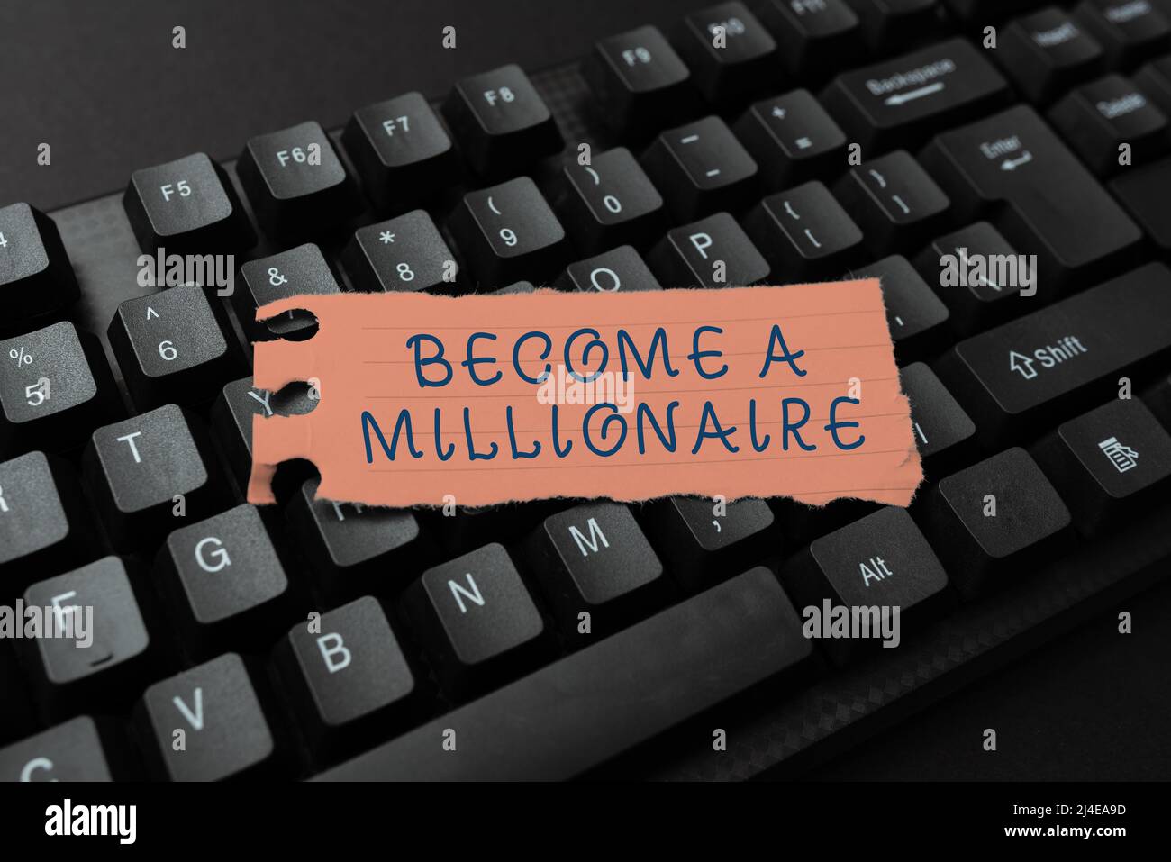 Handwriting text Become A Millionaire. Business approach Aspiring to be a  business tycoon and successful leader Composing New Screen Title Ideas  Stock Photo - Alamy