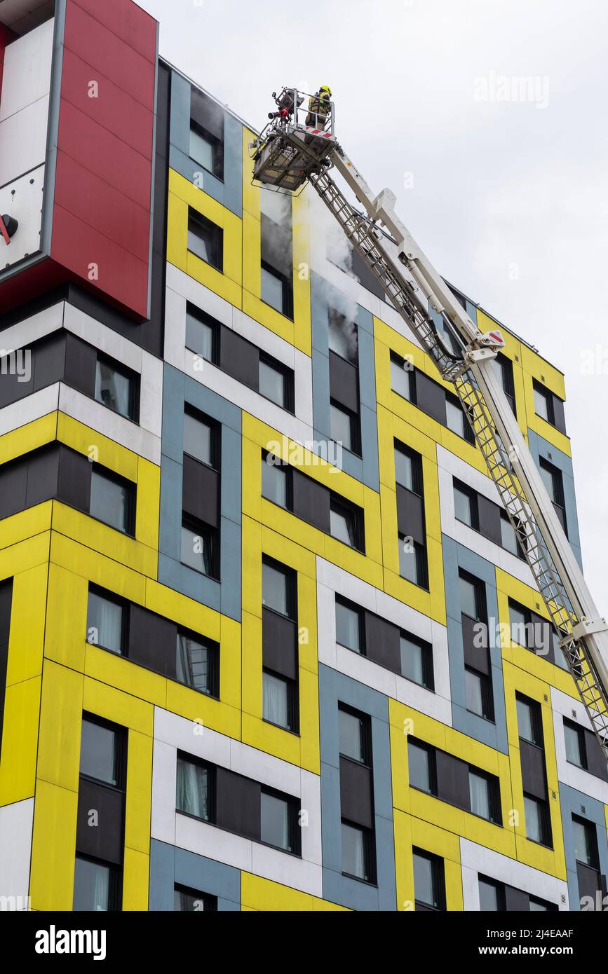 Essex County Fire & Rescue Service carrying out a large scale training ...