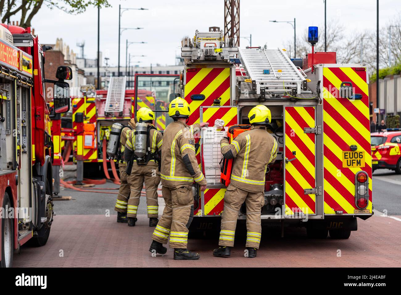 Essex County Fire & Rescue Service carrying out a large scale training ...