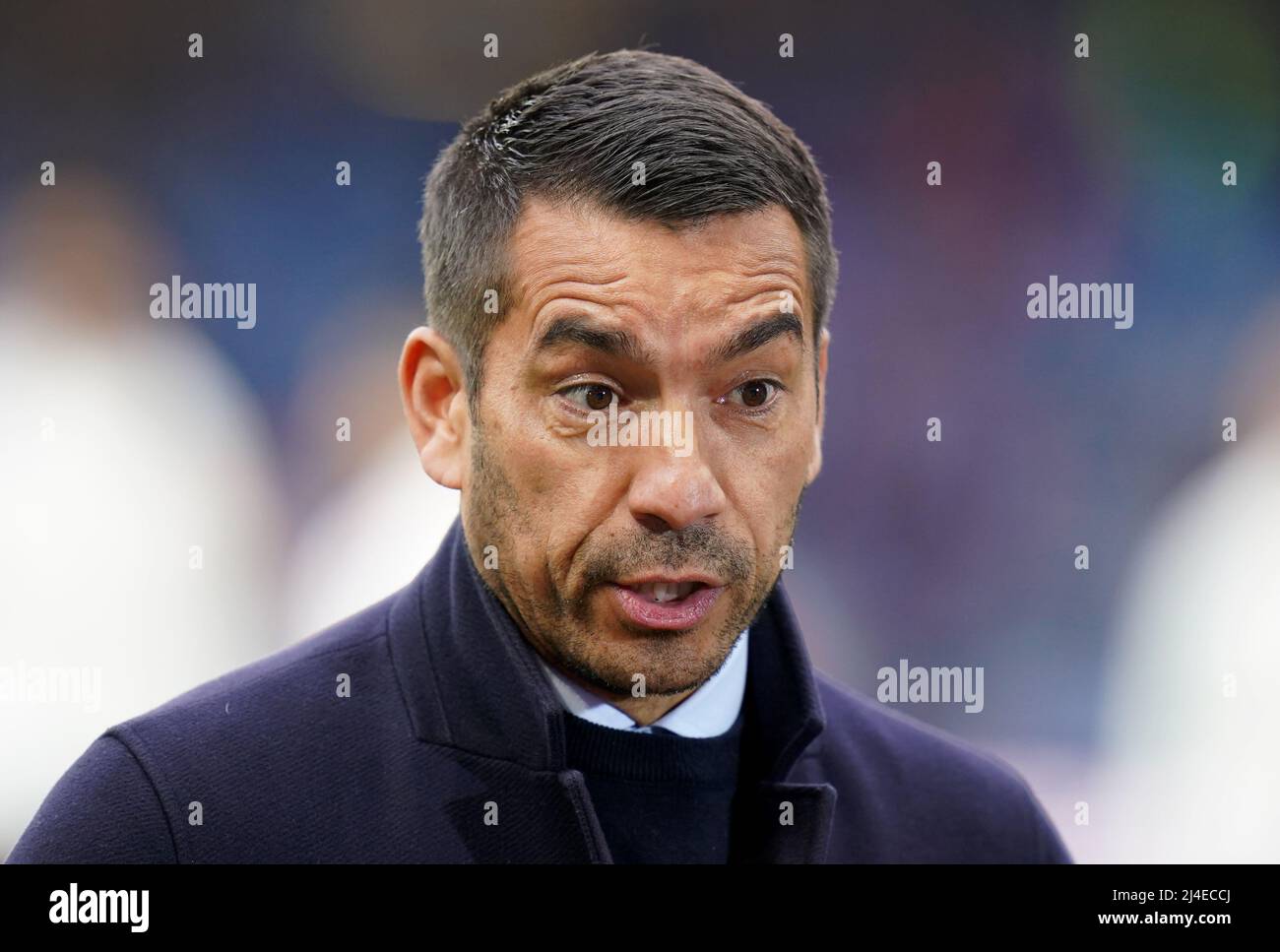 Rangers manager Giovanni van Bronckhorst before the UEFA Europa League