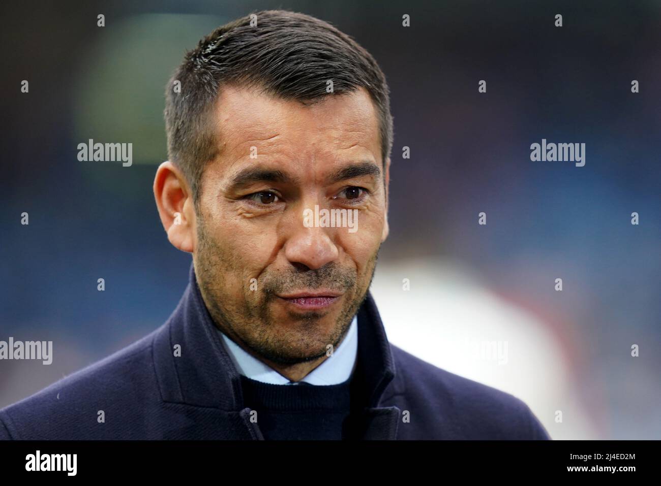 Rangers manager Giovanni van Bronckhorst before the UEFA Europa League quarter final, second leg