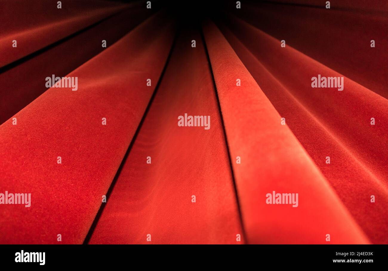 Red curtains Stage texture. Theater Image Concept. Stock Photo