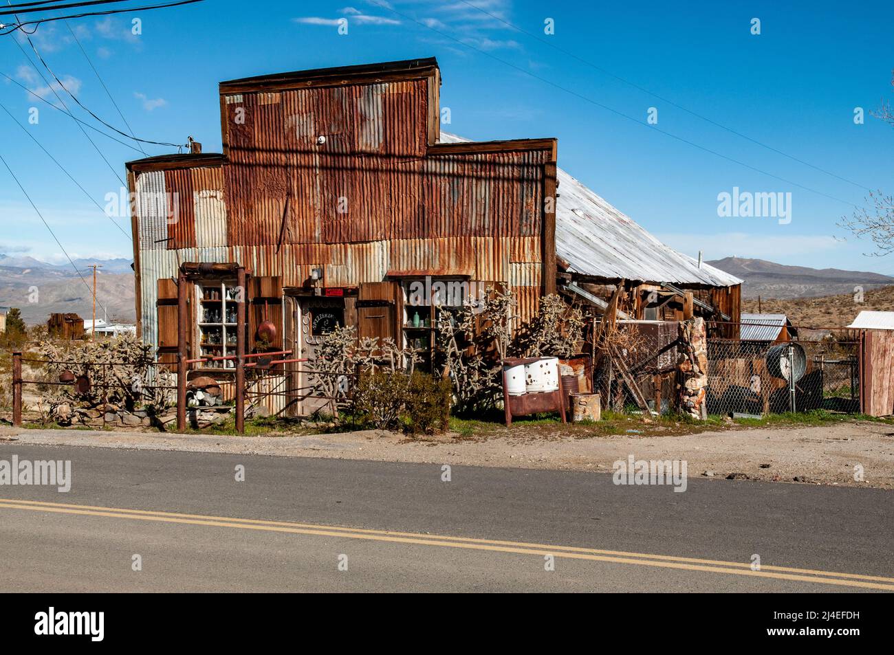 Town of Duisenburg and the Lost Dutchman Mine Stock Photo