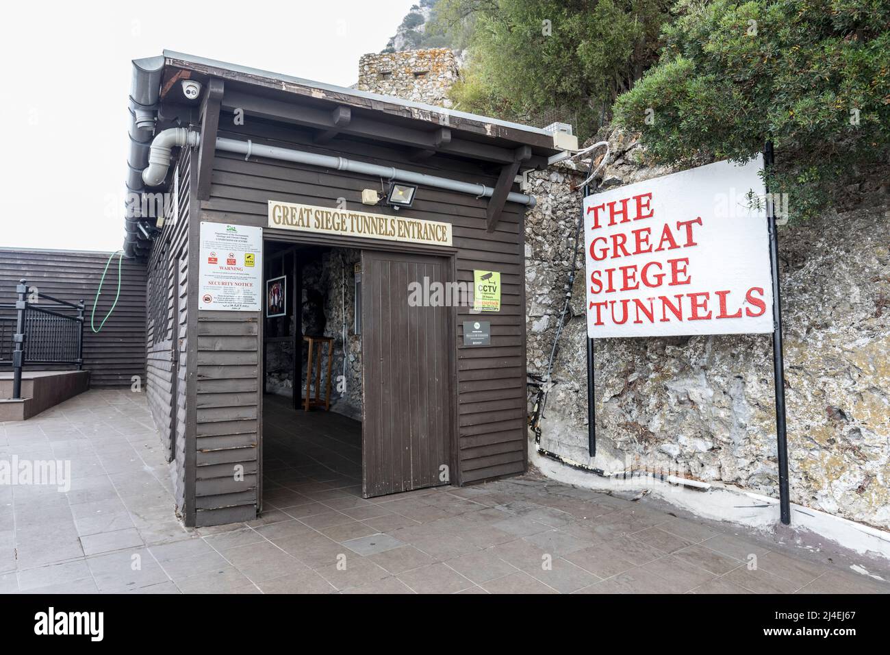 Entrance to the Great Siege Tunnels, Gibraltar Stock Photo Alamy