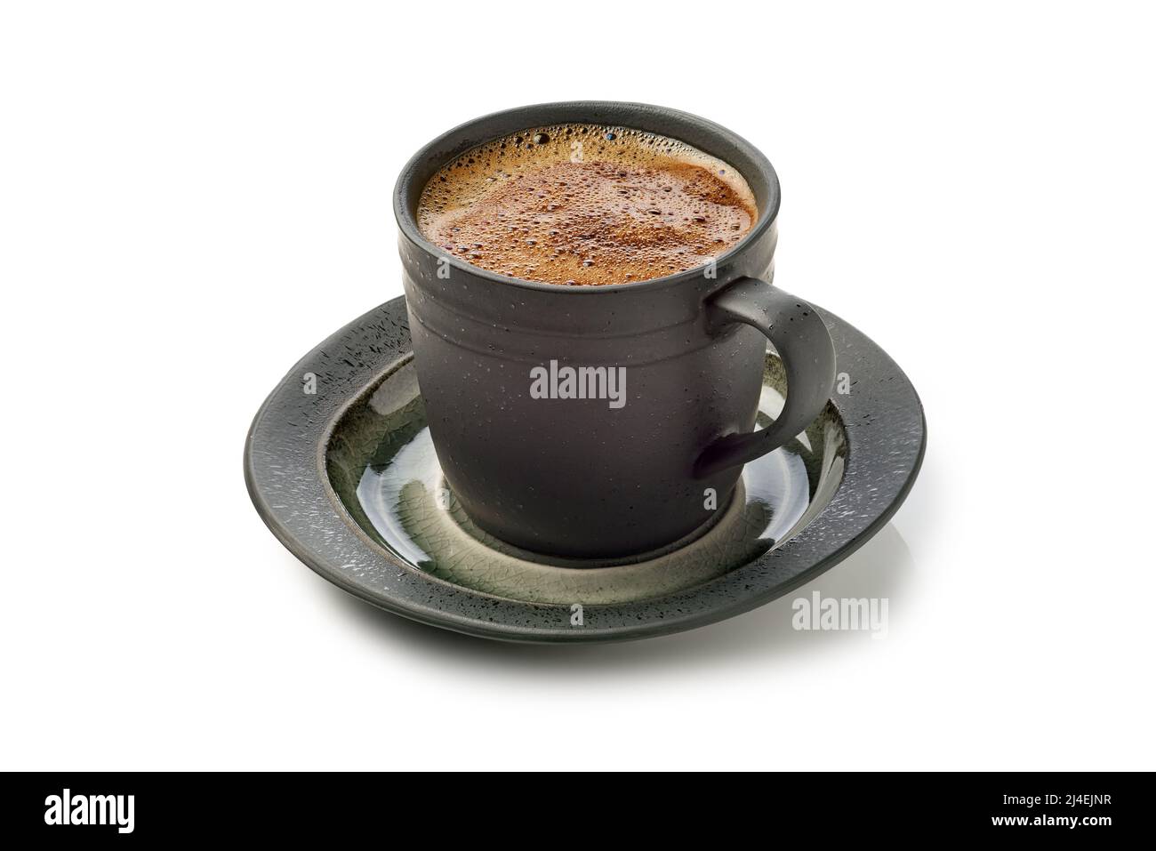 Cup of espresso coffee on white background Stock Photo