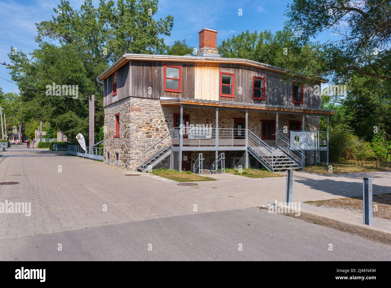 Parc-nature de l'Île-de-la-Visitation in Montreal, Quebec, Canada - Maison du Meunier Stock Photo