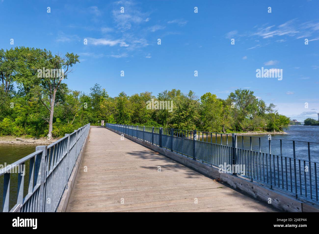 Parcnature de l'ÎledelaVisitation in Montreal, Quebec, Canada Stock