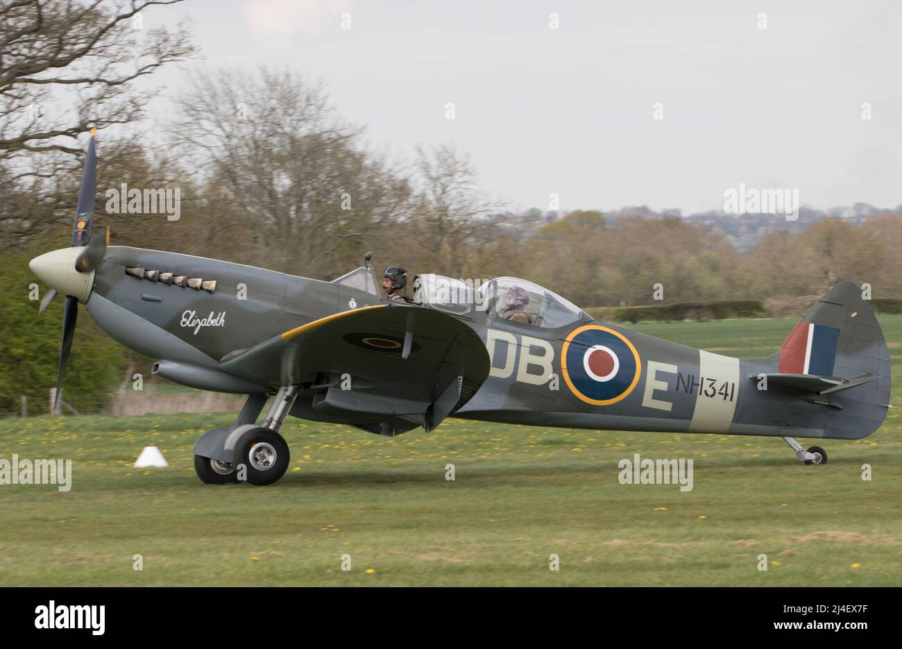Aircraft including  vintage models flying from Lashenden Headcorn. Kent Stock Photo